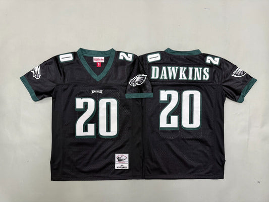 PHILIDELPHIA EAGLES BRIAN DAWKINS BLACK VINTAGE JERSEY