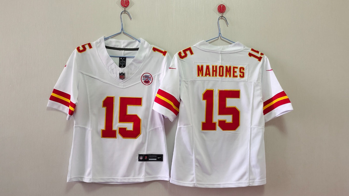 KANSAS CITY CHIEFS PATRICK MAHOMES WHITE JERSEY