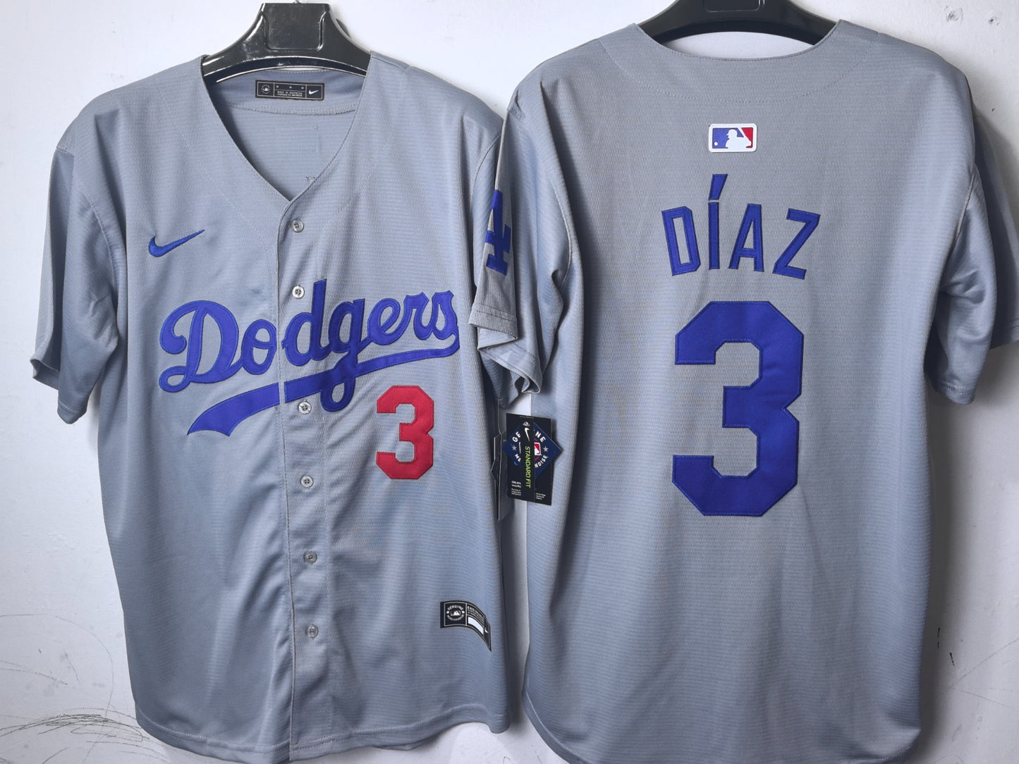Los Angeles Dodgers Edwin Diaz Grey Jersey