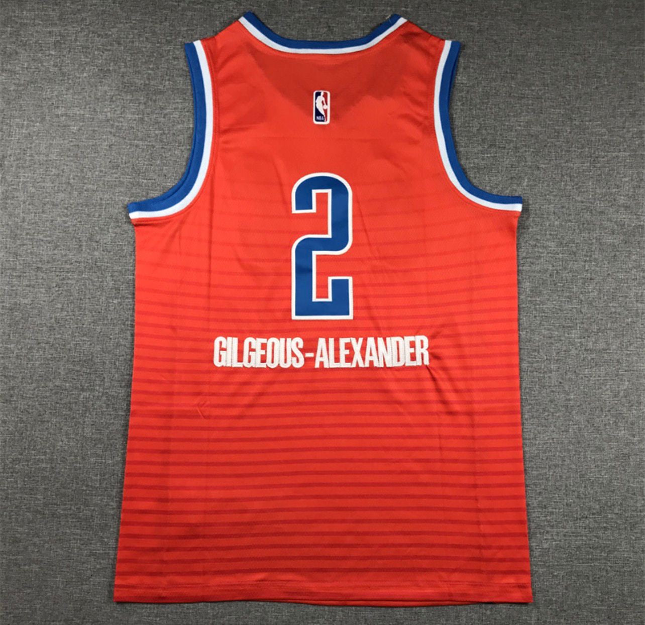 Shai Gilgeous-Alexander Orange Oklahoma City Thunder Jersey
