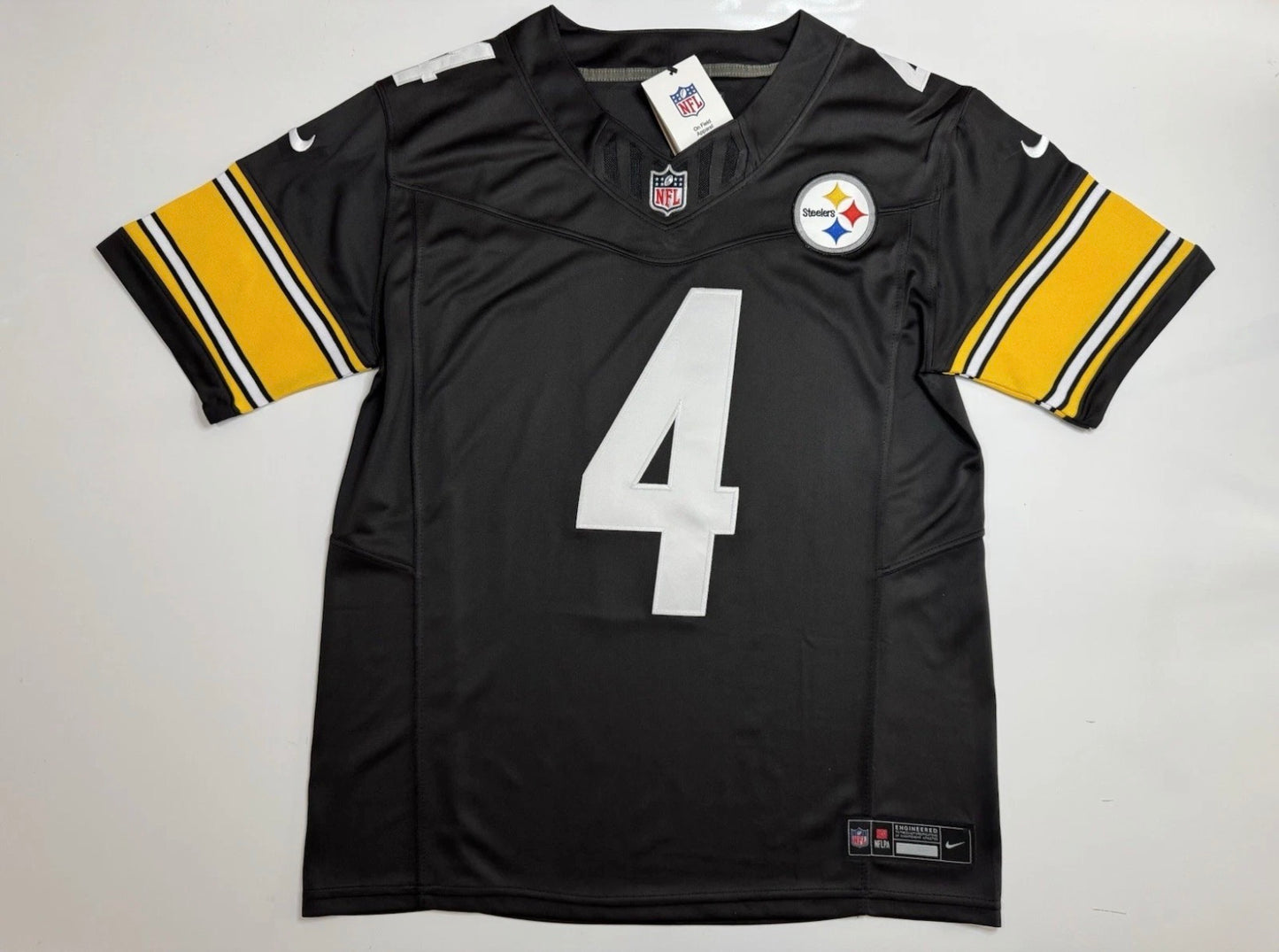 PITTSBURGH STEELERS DK METCALF BLACK JERSEY