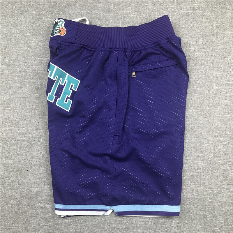 CHARLOTTE HORNETS PURPLE SHORTS