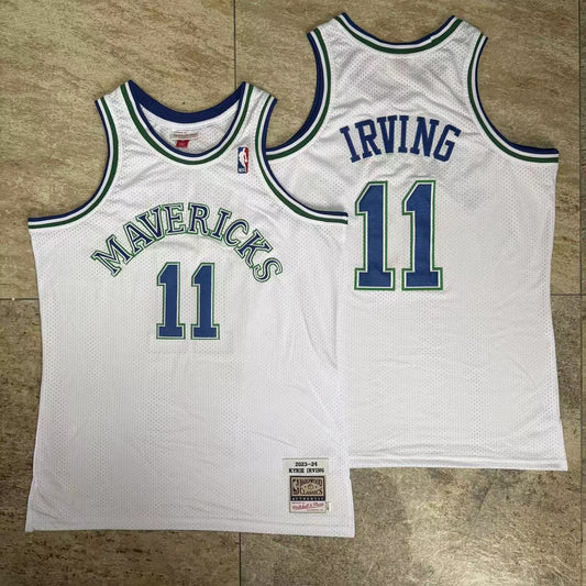 DALLAS MAVERICKS KYRIE IRVING  VINTAGE WHITE JERSEY