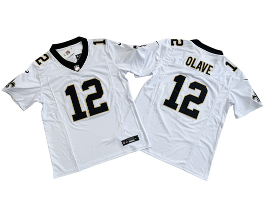 NEW ORLEANS SAINTS CHRIS OLAVE WHITE JERSEY