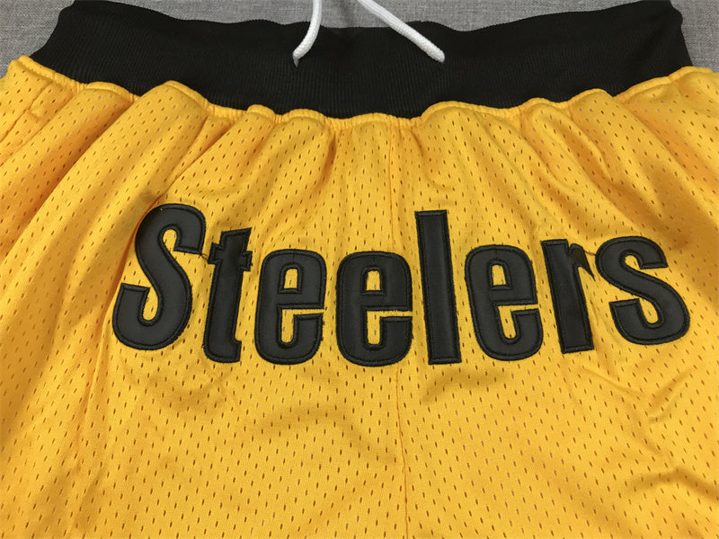PITTSBURGH STEELERS YELLOW SHORTS