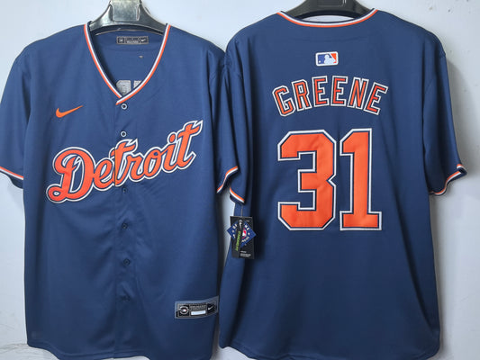 DETROIT TIGERS RILEY GREENE BLUE JERSEY
