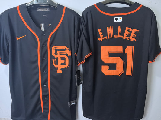 SAN FRANCISCO GIANTS JUNG HOO BLACK JERSEY
