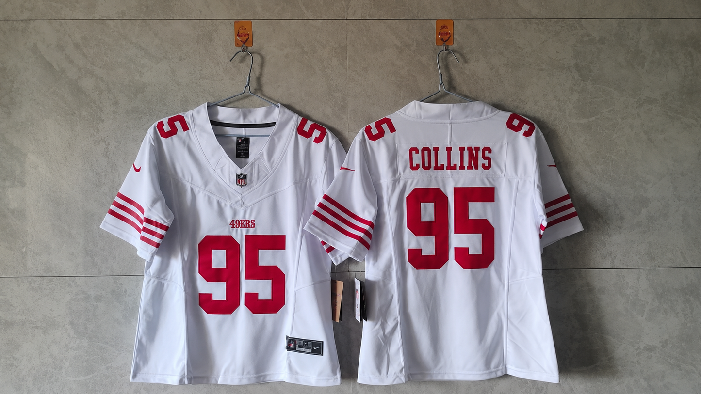 SAN FRANCISCO 49ERS MALIK COLLINS WHITE JERSEY