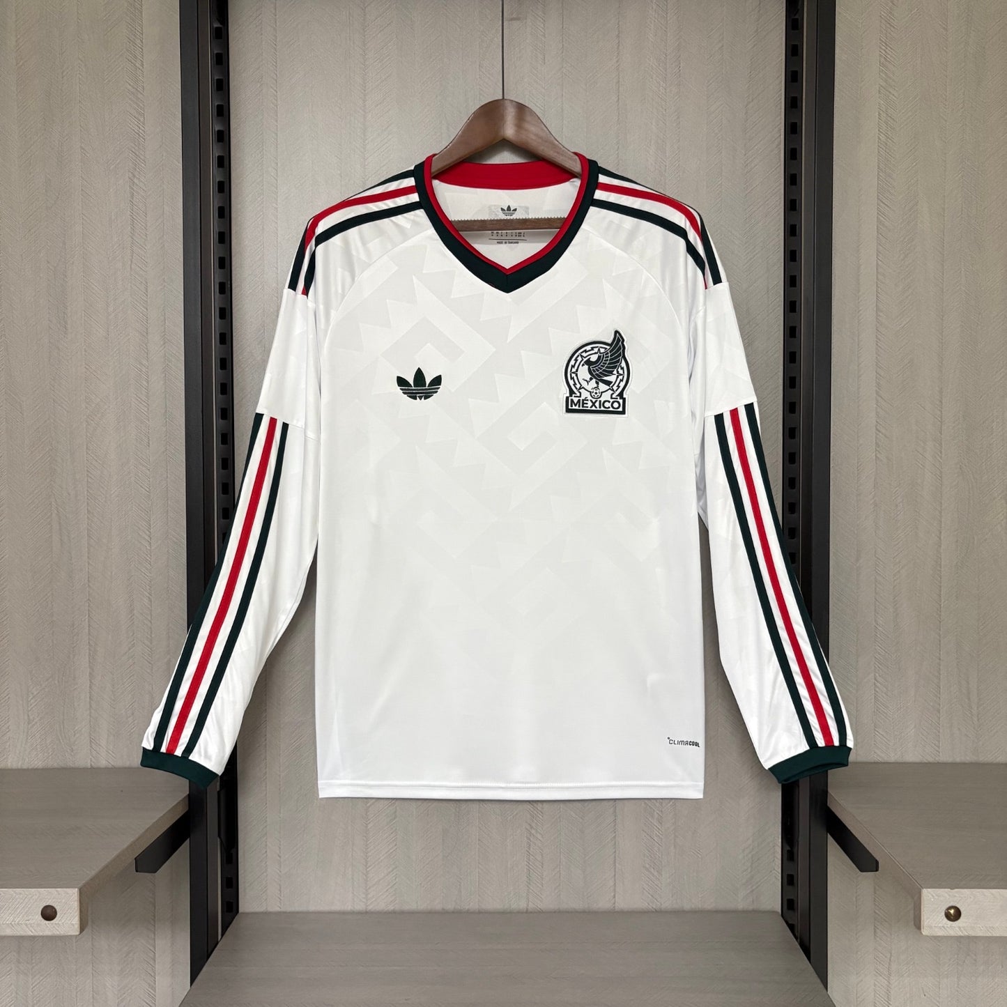 2026 World Cup Team Mexico White Long sleeve Jersey
