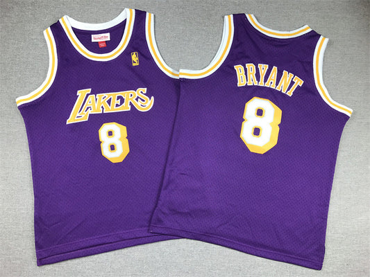 LOS ANGELES LAKERS KOBE BRYANT PURPLE VINTAGE JERSEY