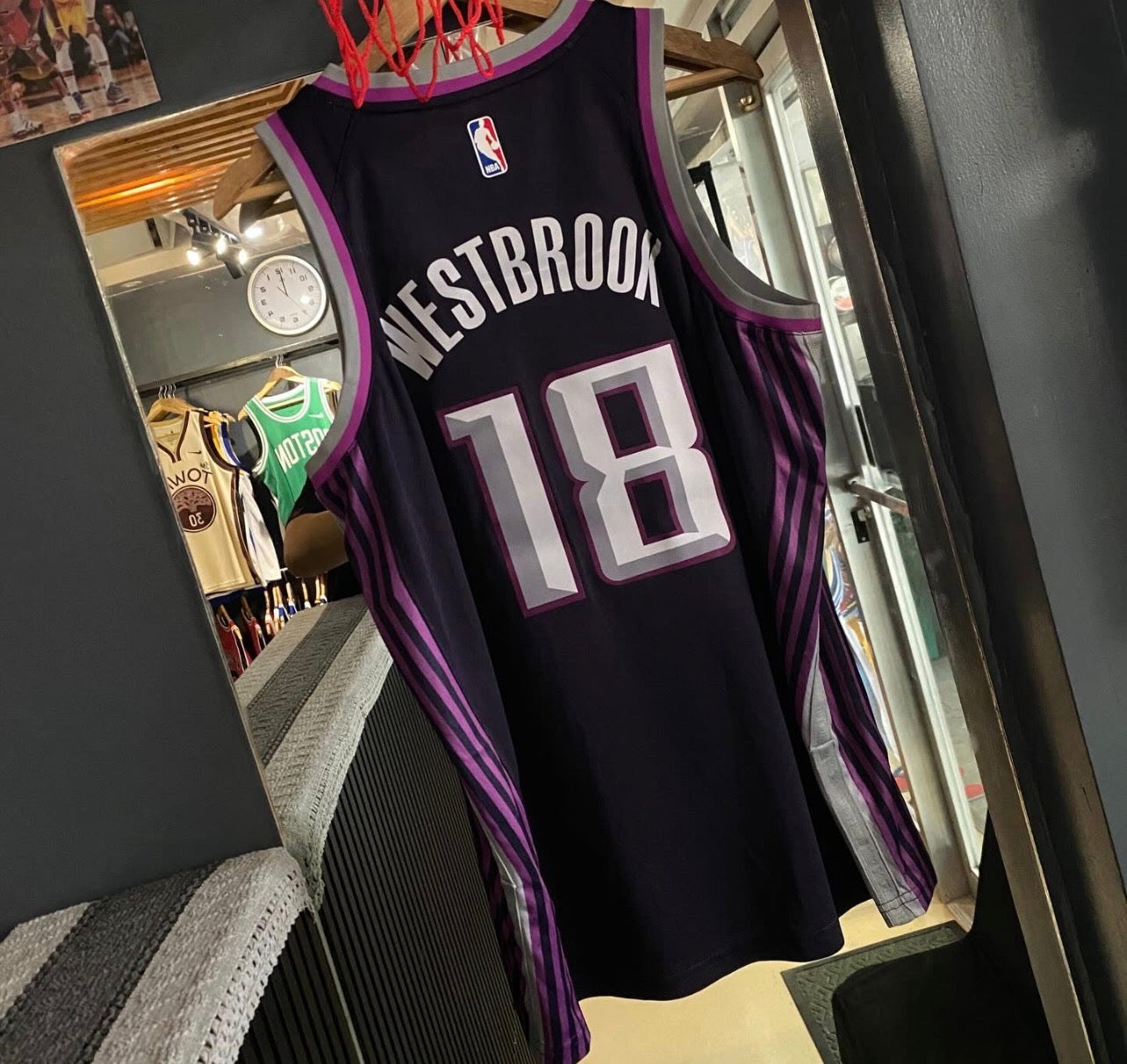 SACRAMENTO KINGS RUSSELL WESTBROOK BLACK JERSEY