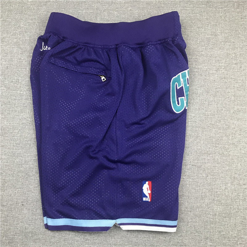 CHARLOTTE HORNETS PURPLE SHORTS
