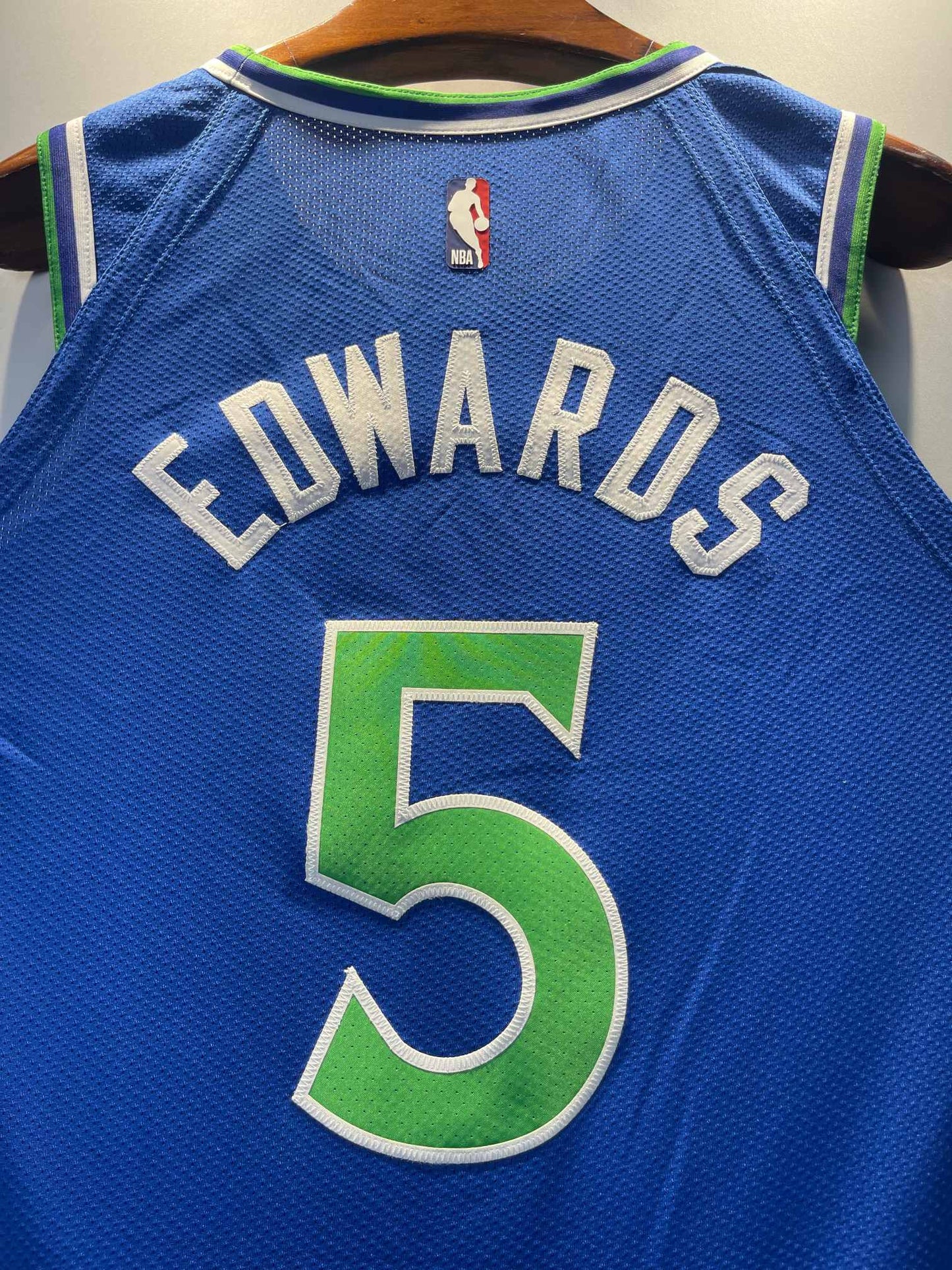 MINNESOTA TIMBERWOLVES ANTHONY EDWARDS BLUE JERSEY