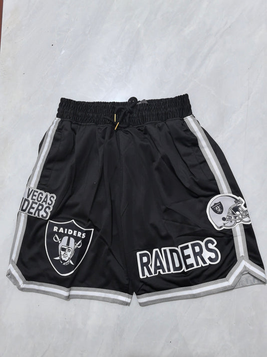 LAS VEGAS RAIDERS BLACK SHORTS