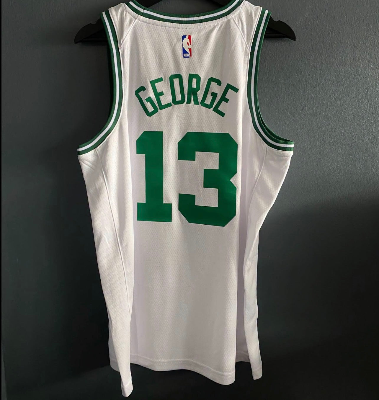 BOSTON CELTICS PAUL GEORGE WHITE JERSEY