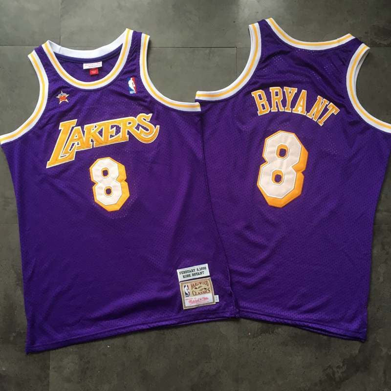 LOS ANGELES LAKERS KOBE BRYANT PURPLE JERSEY
