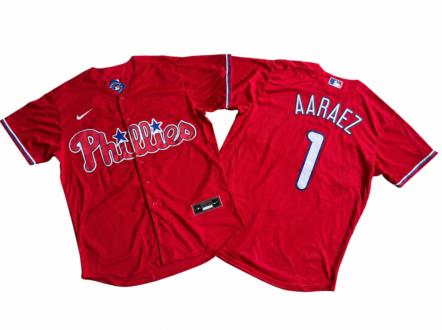 PHILADELPHIA PHILLIES LUIS AAREZ RED JERSEY ￼￼