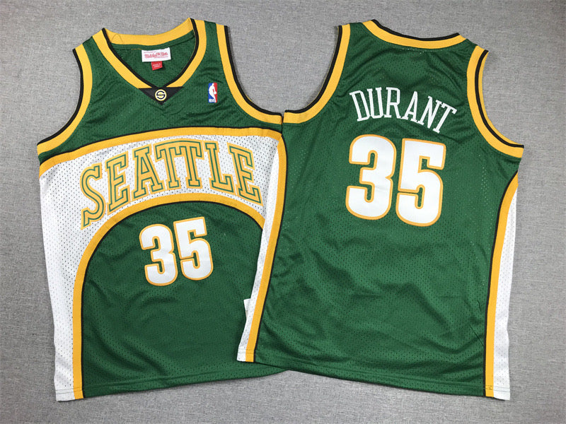 SEATTLE SUPERSONICS KEVIN DURANT GREEN JERSEY