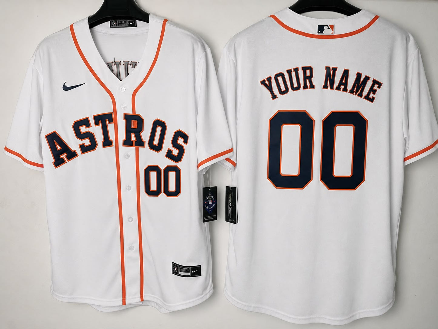 HOUSTON ASTROS CUSTOM WHITE JERSEY