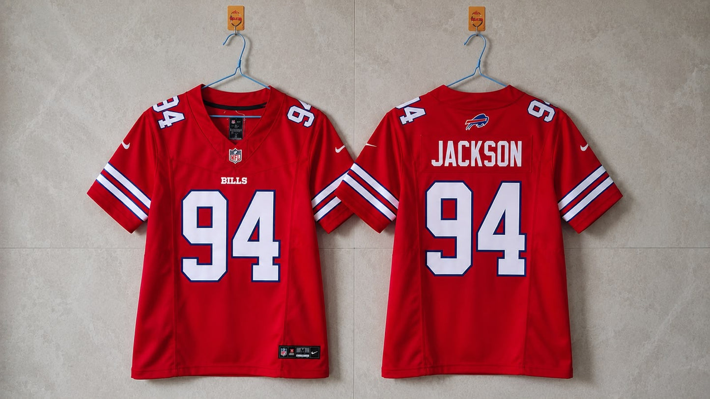 BUFFALO BILLS LANDON JACKSON RED JERSEY