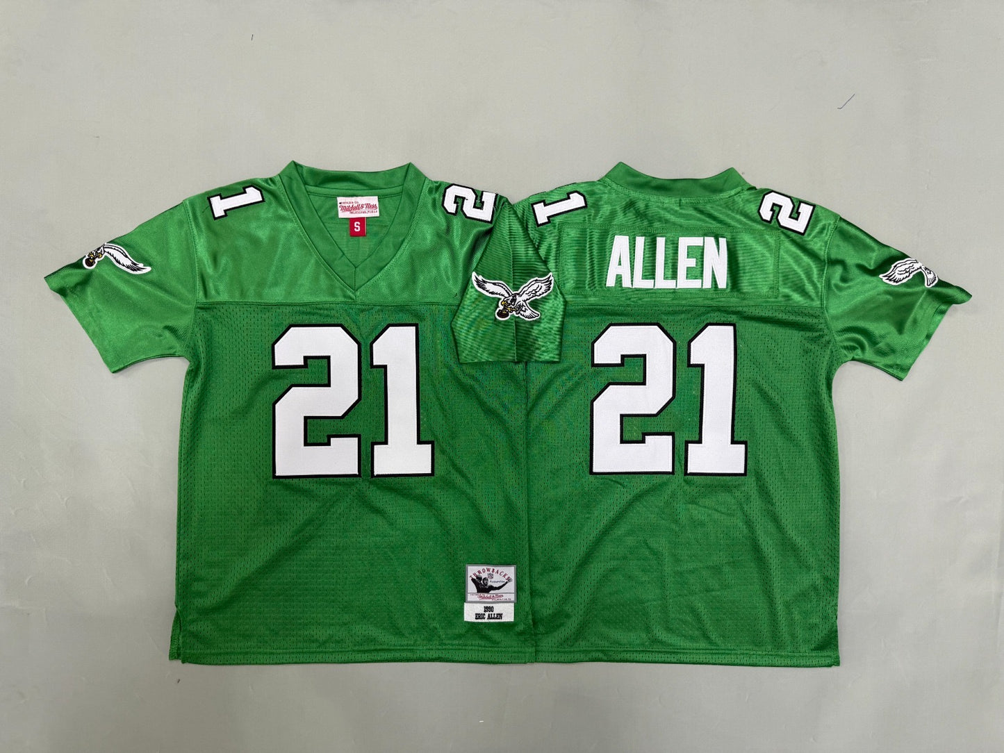 PHILIDELPHIA EAGLES ERIC ALLEN VINTAGE GREEN JERSEY