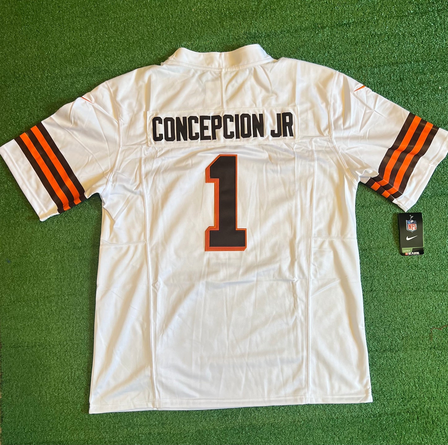 Cleveland Browns KC Conception White Retro Jersey