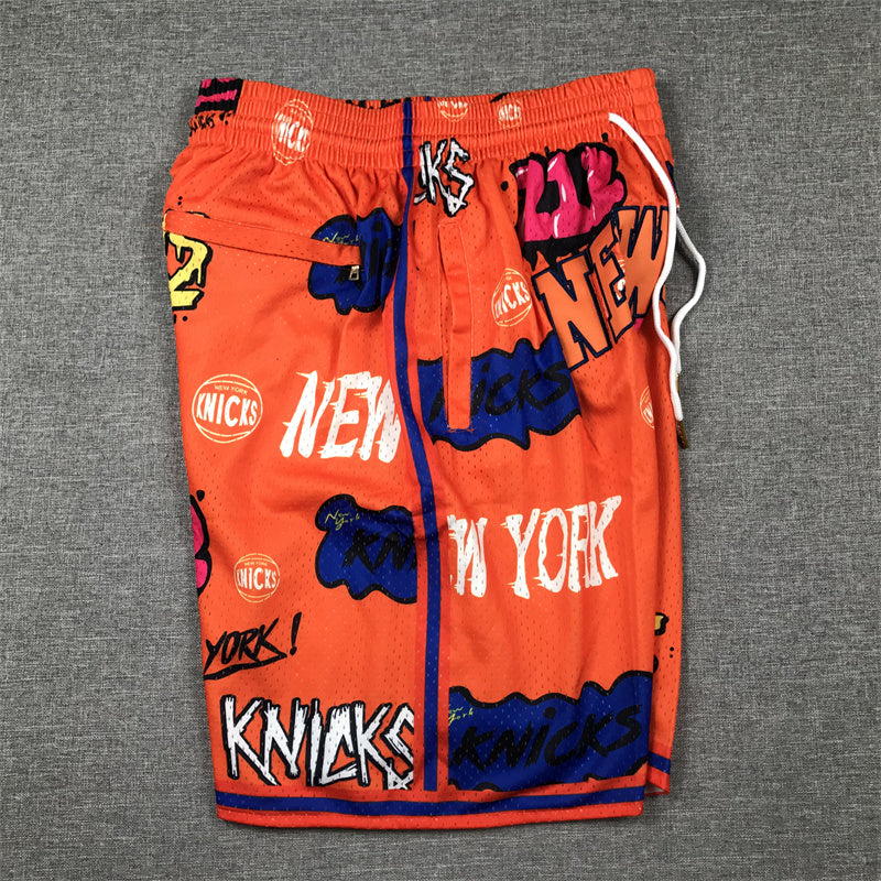 NEW YORK KNICKS ORANGE SHORTS