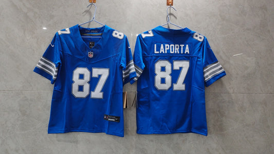 DETROIT LIONS SAM LAPORTA BLUE JERSEY