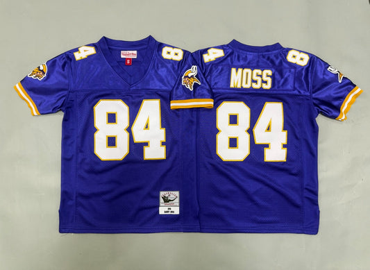 MINNESOTA VIKINGS RANDY MOSS PURPLE VINTAGE JERSEY