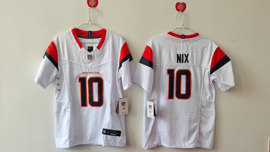 Denver Broncos Bo Nix White Jersey