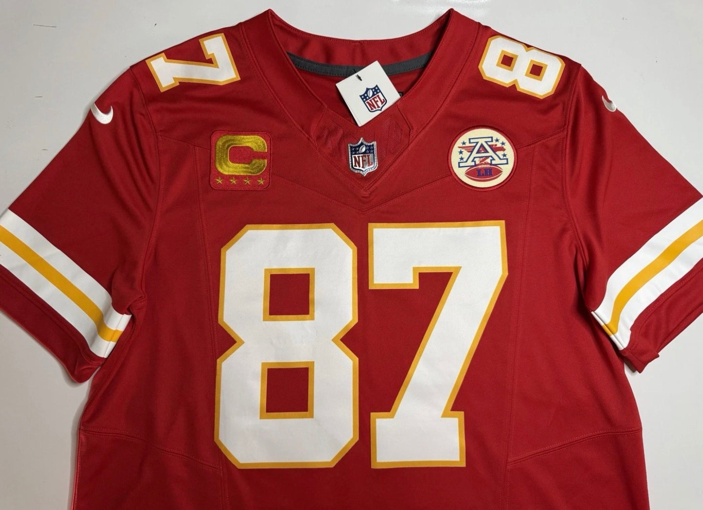 KANSAS CITY CHIEFS TRAVIS KELCE RED JERSEY