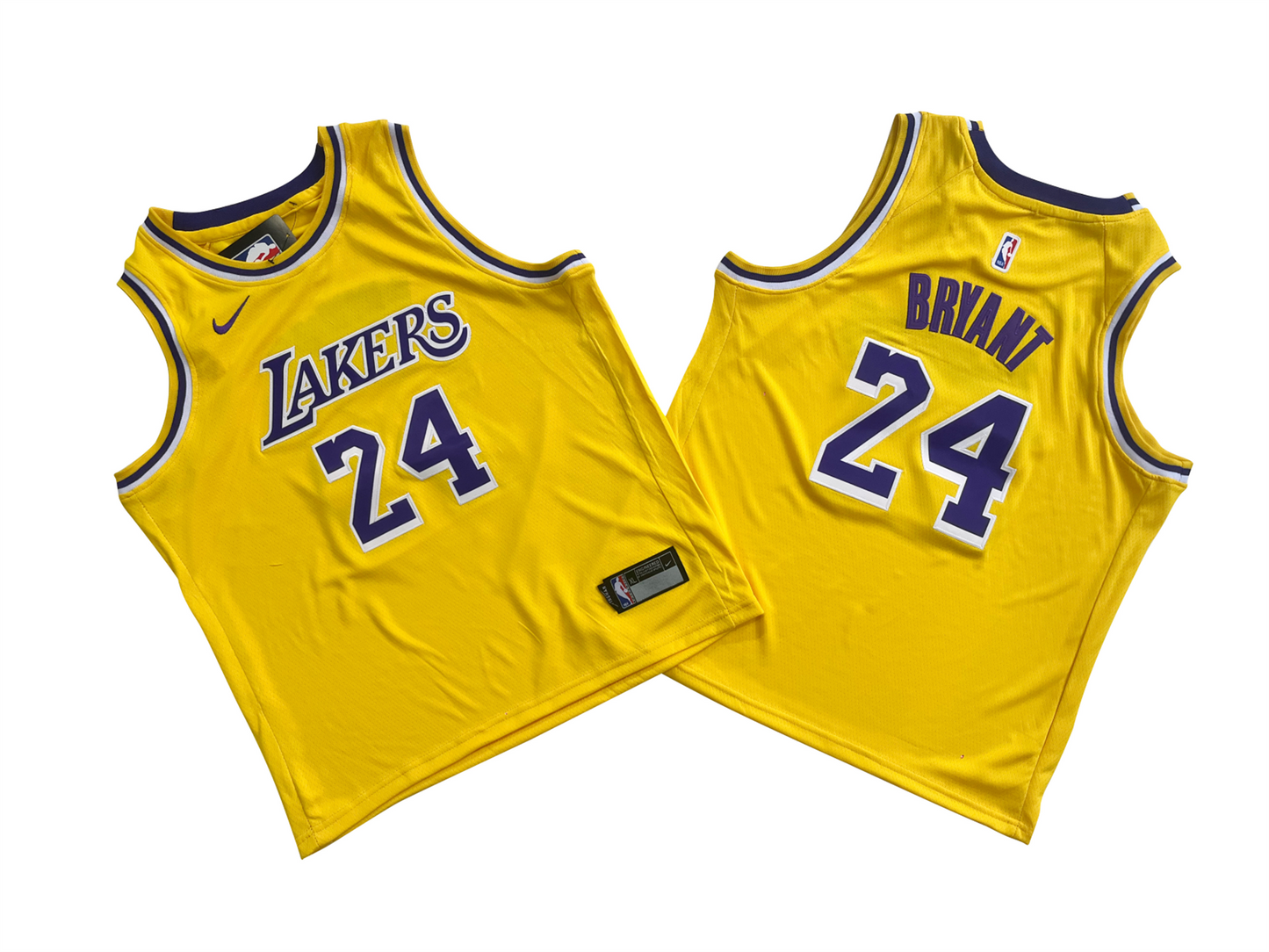 LOS ANGELES LAKERS KOBE BRYANT YELLOW JERSEY