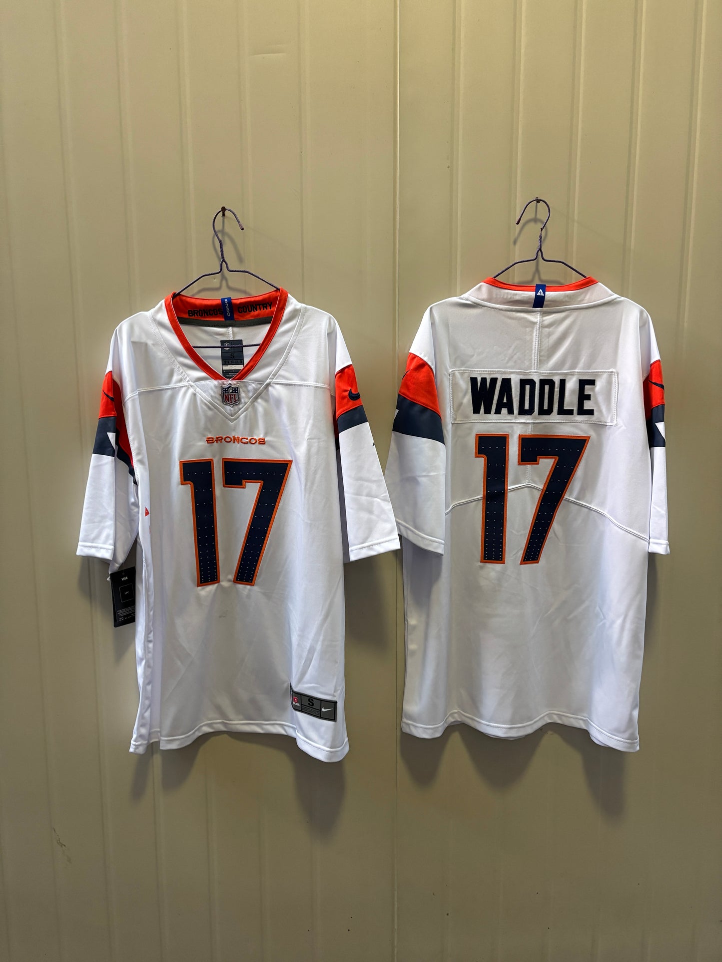 Denver Broncos Jaylen Waddle White Jersey