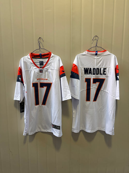 Denver Broncos Jaylen Waddle White Jersey