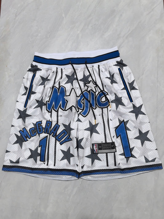 ORLANDO MAGIC TRACY MCGRADY WHITE SHORTS