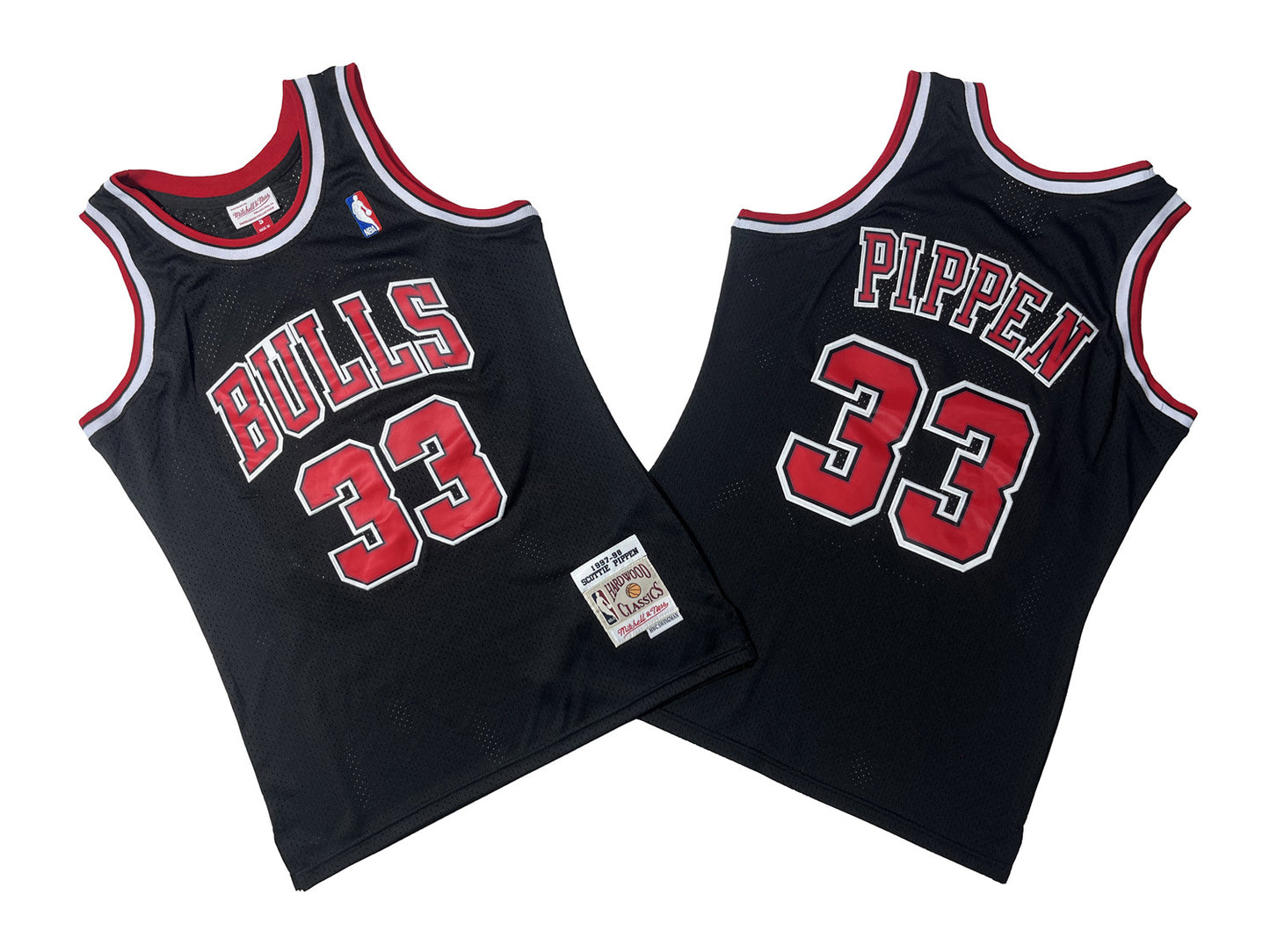 CHICAGO BULLS SCOTTIE PIPPEN BLACK VINTAGE JERSEY