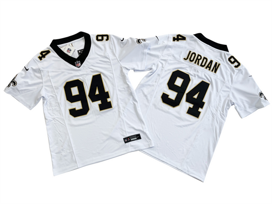NEW ORLEANS SAINTS CAM JORDAN WHITE JERSEY