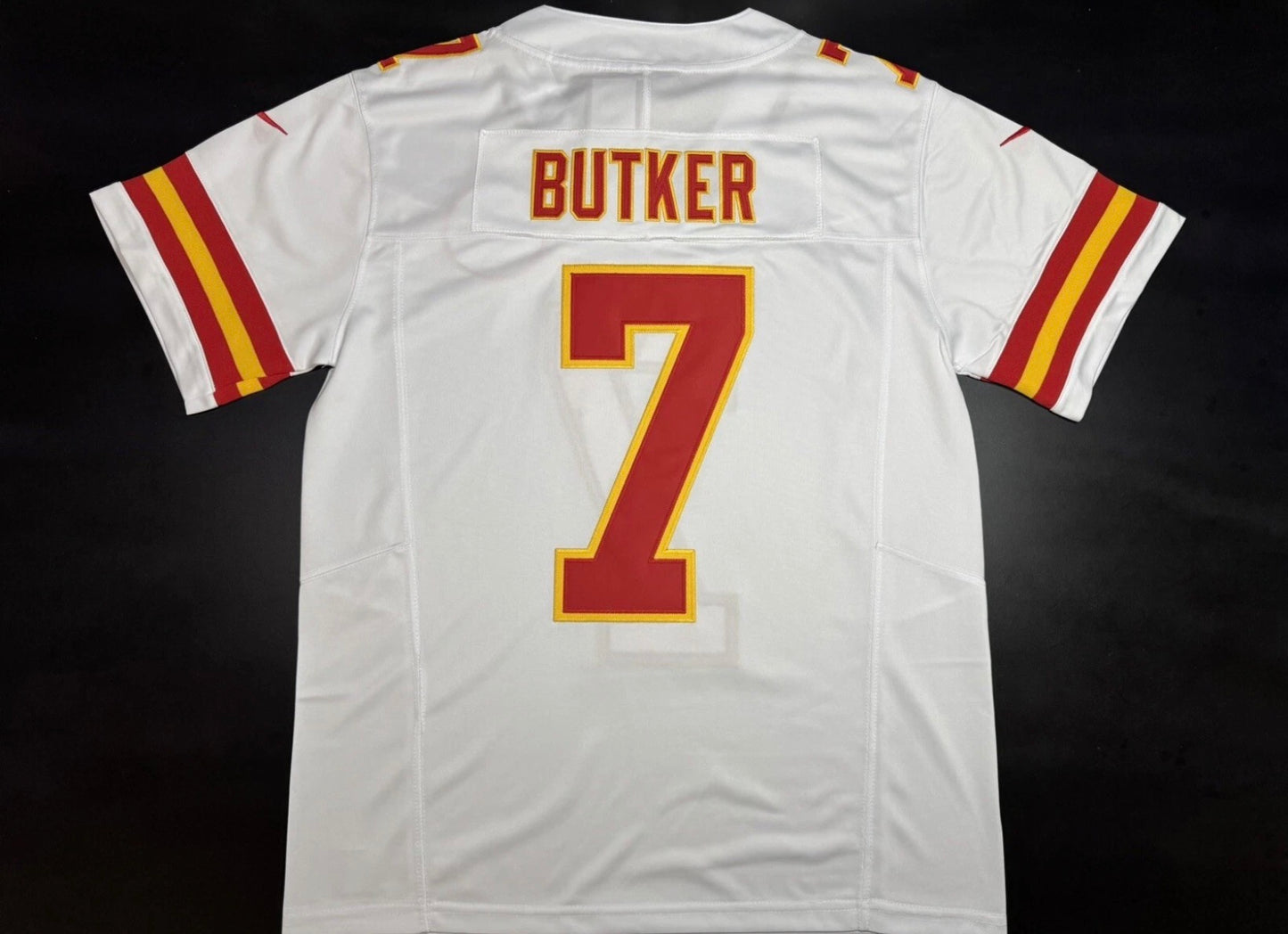 KANSAS CITY CHIEFS HARRISON BUTKER WHITE JERSEY