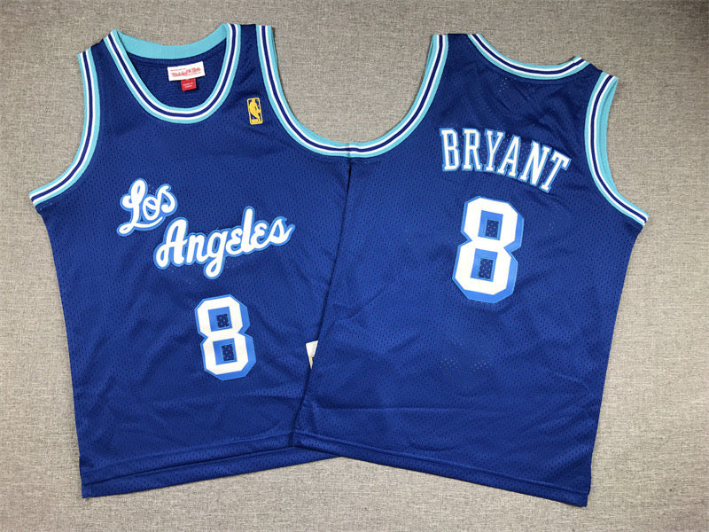 LOS ANGELES LAKERS KOBE BRYANT BLUE VINTAGE JERSEY