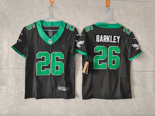 PHILADELPHIA EAGLES SAQUON BARKLEY KELLY GREEN AND BLACK JERSEY