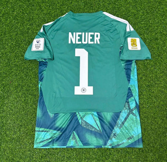 2026 WORLD CUP MANUEL NEUER TEAM GERMANY BLUE JERSEY