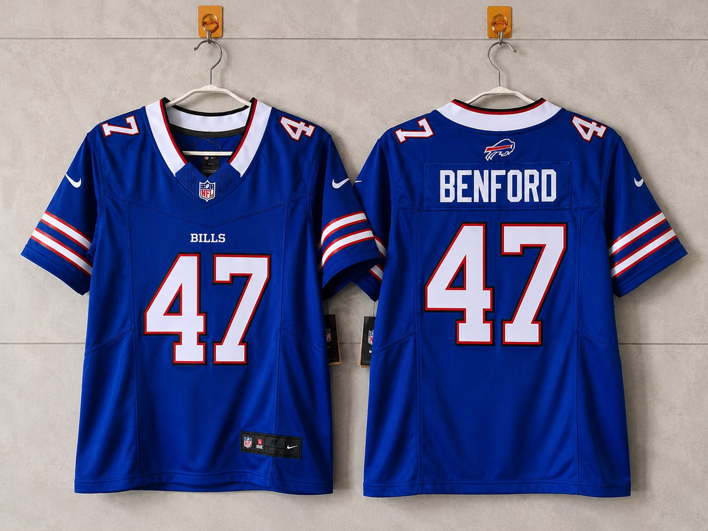 BUFFALO BILLS CHRISTIAN BENFORD BLUE JERSEY