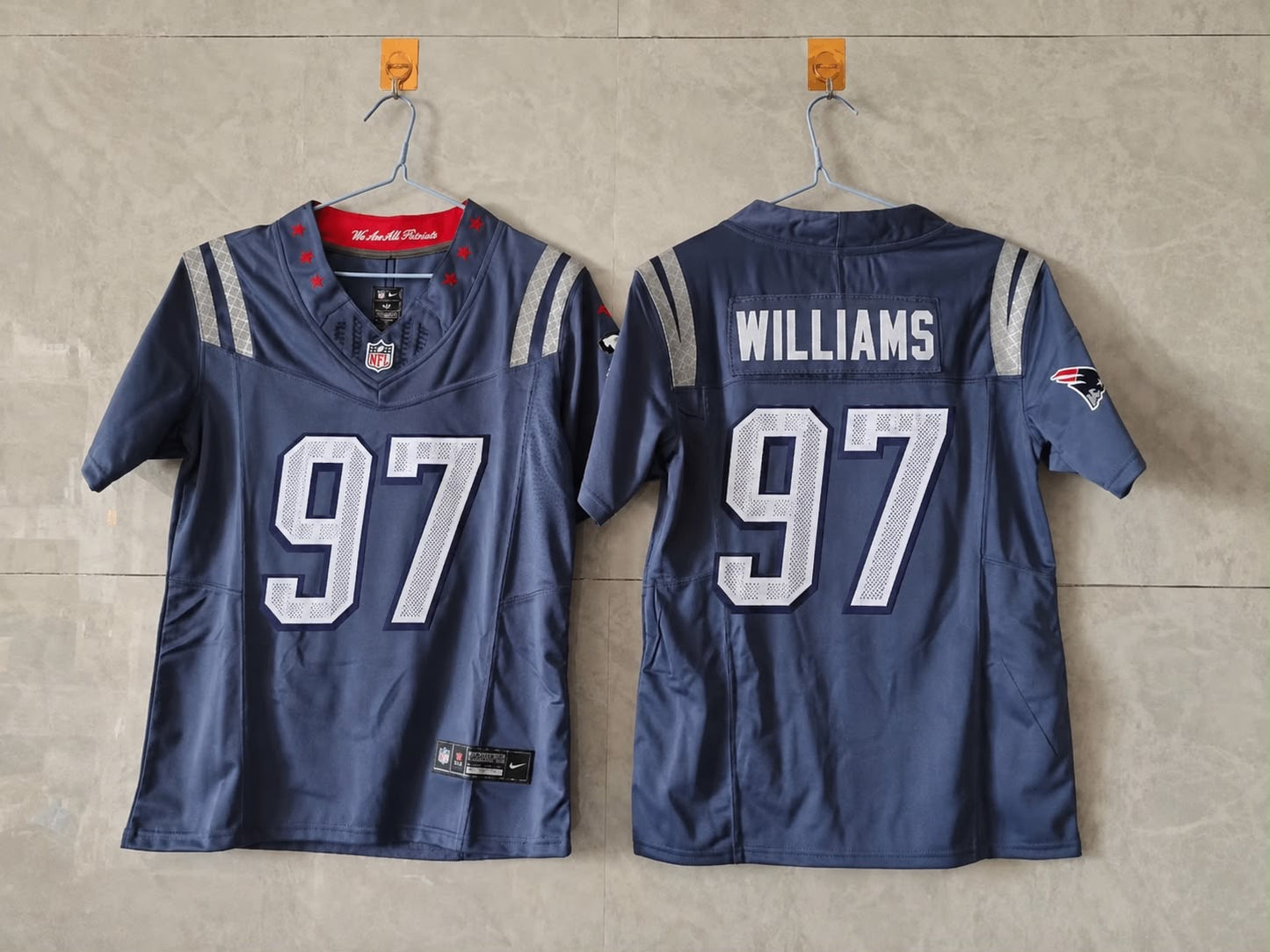 NEW ENGLAND PATRIOTS MILTON WILLIAMS RIVAL JERSEY