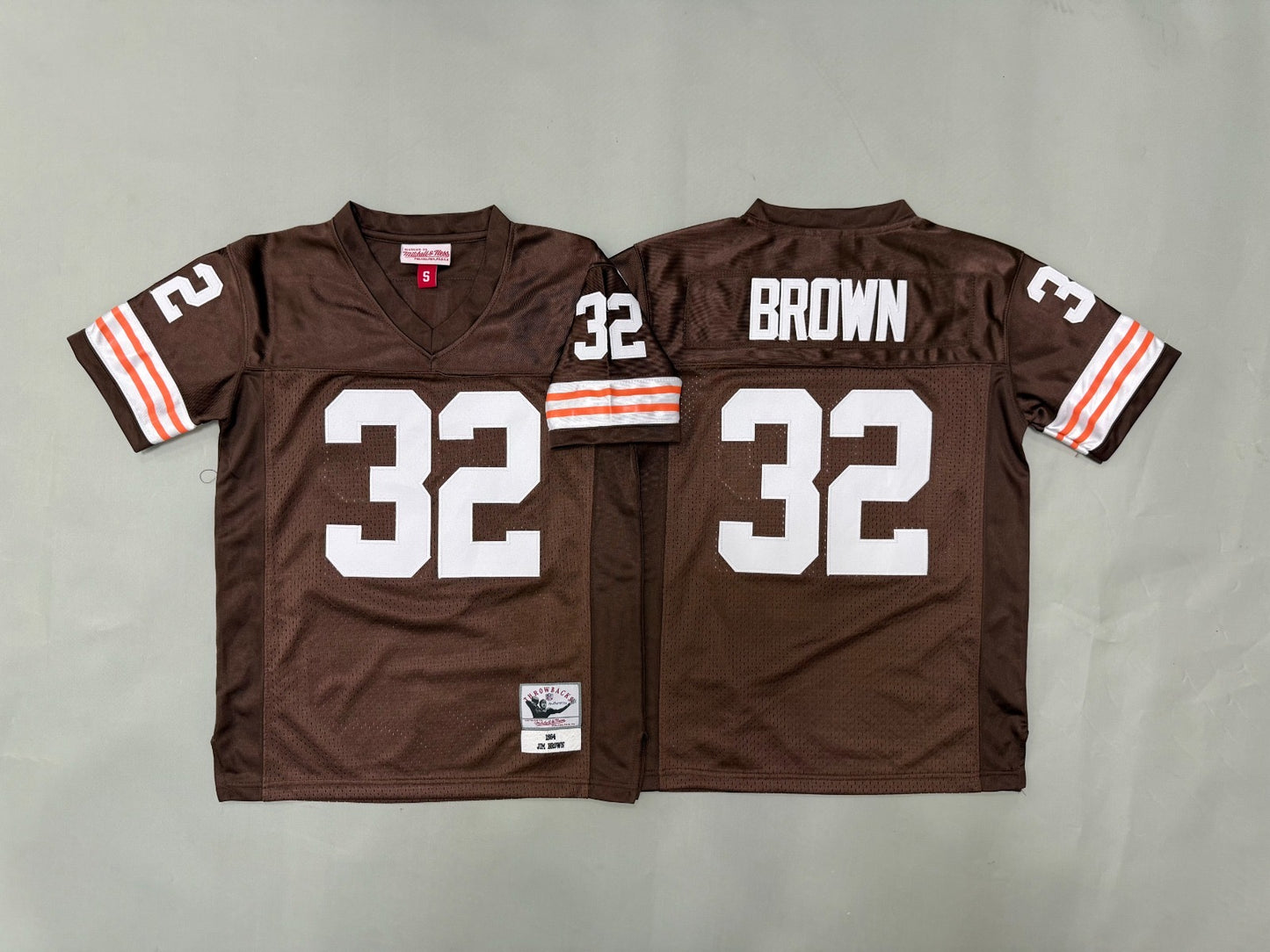 CLEVELAND BROWNS JIM BROWN BROWN VINTAGE JERSEYS
