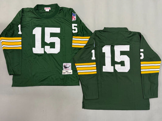 GREEN BAY PACKERS BART STARR GREEN VINTAGE JERSEY