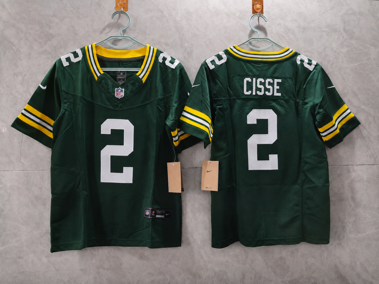 GREEN BAY PACKERS BRANDON CISSE GREEN JERSEY