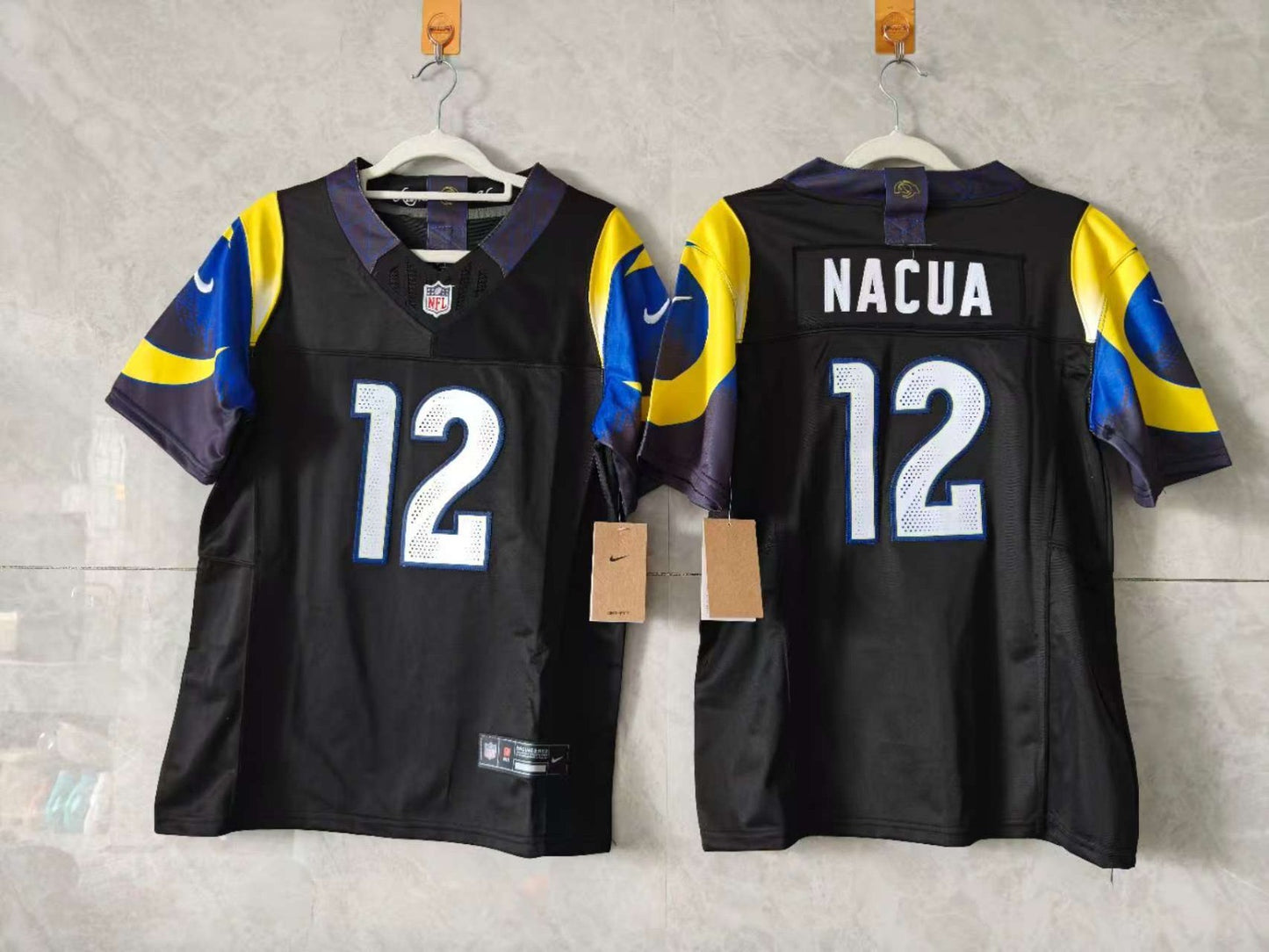 Los Angeles Rams Puka Nacua Black Jersey