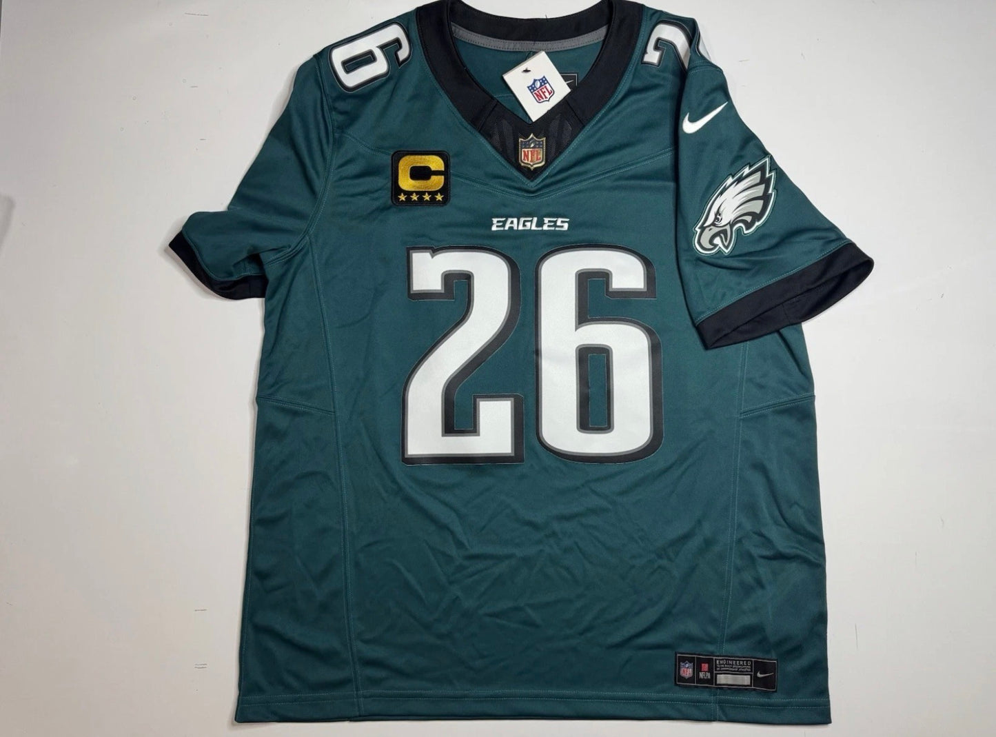 PHILADELPHIA EAGLES SAQUON BARKLEY GREEN JERSEY