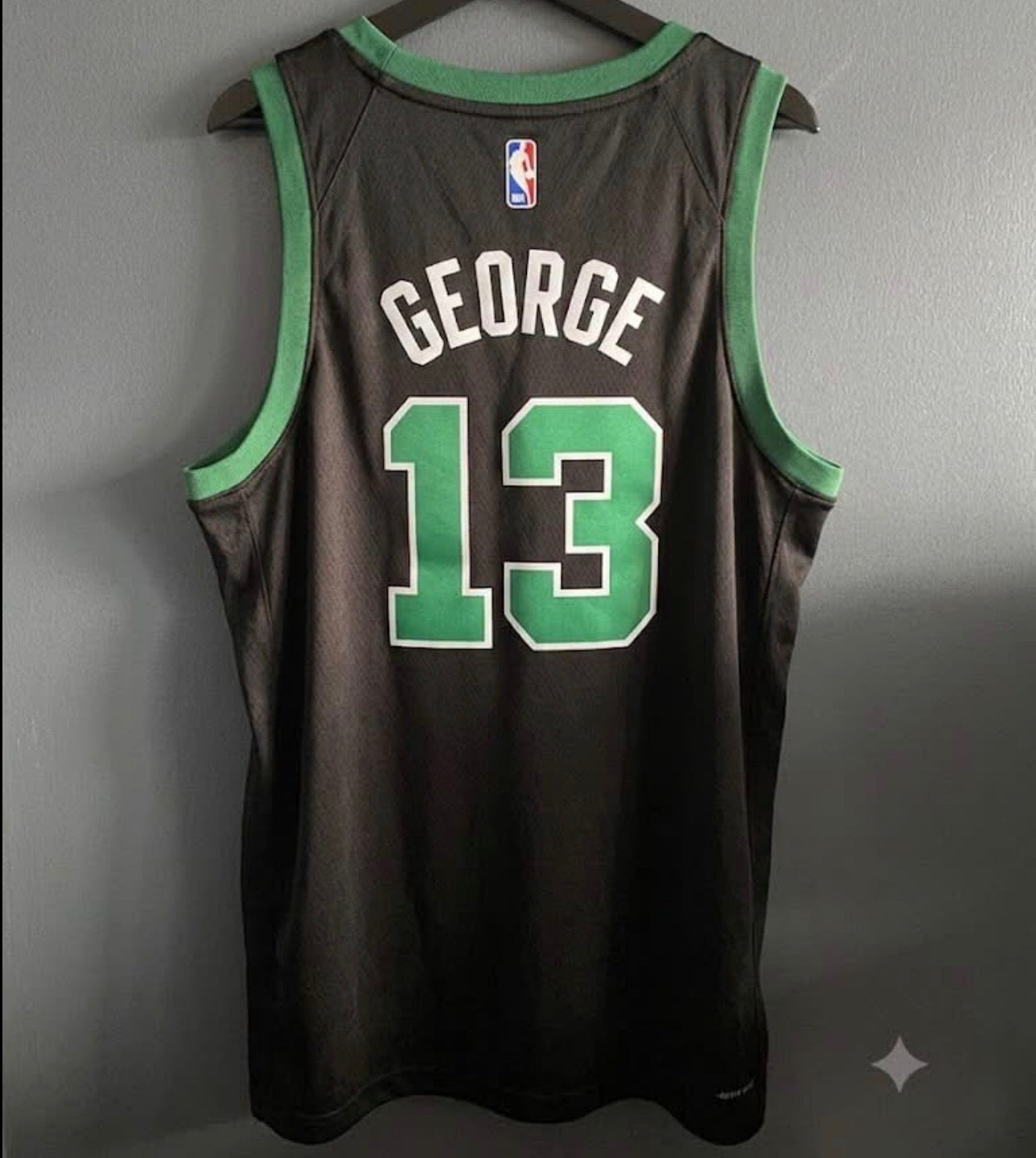 BOSTON CELTICS PAUL GEORGE BLACK JERSEY