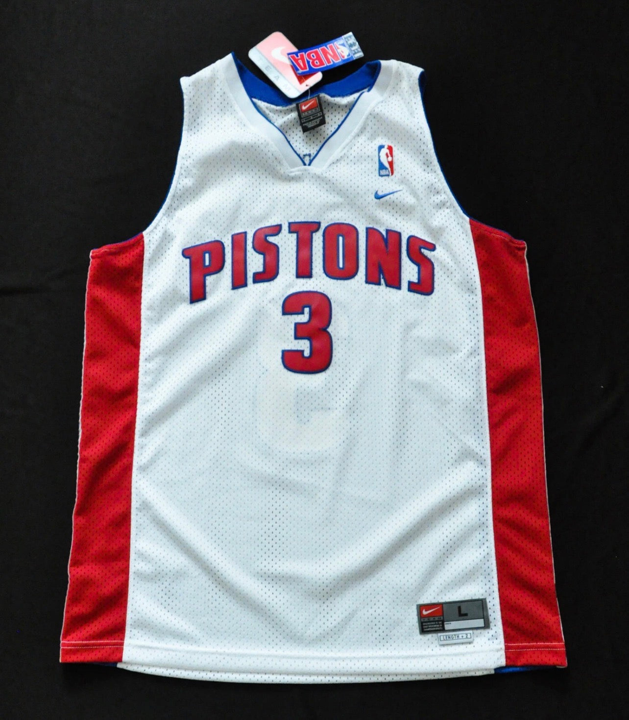 Detroit Pistons Ben Wallace White Jersey